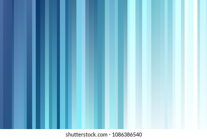Dark BLUE vector cover with long lines. Modern geometrical abstract illustration with staves. The pattern can be used for websites.