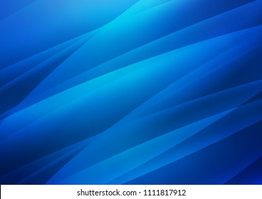Dark BLUE vector cover with long lines. Glitter abstract illustration with colored sticks. Smart design for your business advert.