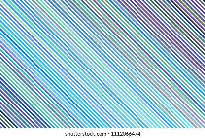 Dark BLUE vector cover with long lines. Decorative shining illustration with lines on abstract template. The pattern can be used for websites.