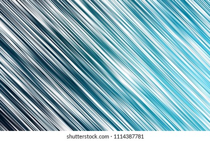 Dark BLUE vector cover with long lines. Glitter abstract illustration with colored sticks. Best design for your ad, poster, banner.