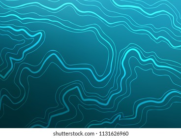 Dark BLUE vector cover with long lines. Shining colored illustration with narrow lines. The pattern can be used for busines ad, booklets, leaflets