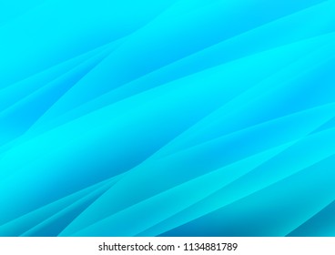 Dark BLUE vector cover with long lines. Blurred decorative design in simple style with lines. The template can be used as a background.