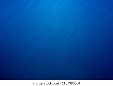 Dark BLUE vector cover with long lines. Decorative shining illustration with lines on abstract template. The template can be used as a background.
