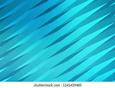 Dark BLUE vector cover with long lines. Shining colored illustration with narrow lines. The pattern can be used as ads, poster, banner for commercial.