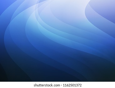 Dark BLUE vector cover with long lines. Glitter abstract illustration with colored sticks. The pattern can be used for websites.