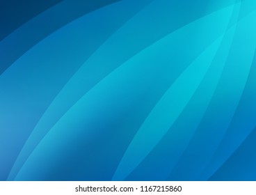 Dark BLUE vector cover with long lines. Lines on blurred abstract background with gradient. The pattern can be used for websites.