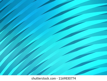 Dark BLUE vector cover with long lines. Modern geometrical abstract illustration with staves. The pattern can be used for busines ad, booklets, leaflets