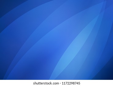 Dark BLUE vector cover with long lines. Blurred decorative design in simple style with lines. The template can be used as a background.