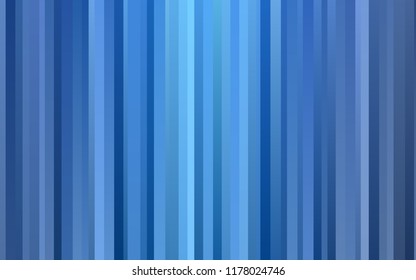 Dark BLUE vector cover with long lines. Glitter abstract illustration with colored sticks. The template can be used as a background.