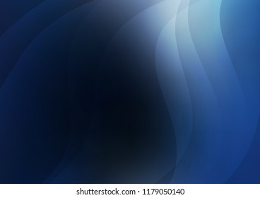 Dark BLUE vector cover with long lines. Blurred decorative design in simple style with lines. The pattern can be used for websites.