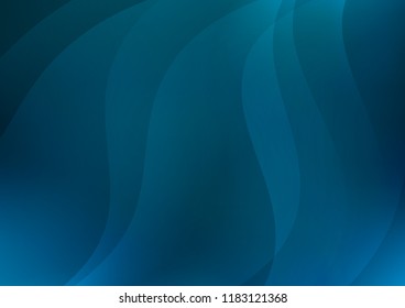 Dark BLUE vector cover with long lines. Glitter abstract illustration with colored sticks. The pattern can be used for busines ad, booklets, leaflets