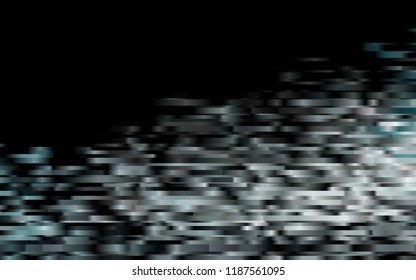 Dark BLUE vector cover with long lines. Lines on blurred abstract background with gradient. The pattern can be used as ads, poster, banner for commercial.