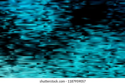 Dark BLUE vector cover with long lines. Lines on blurred abstract background with gradient. The pattern can be used for busines ad, booklets, leaflets