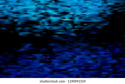 Dark BLUE vector cover with long lines. Decorative shining illustration with lines on abstract template. Smart design for your business advert.