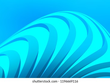 Dark BLUE vector cover with long lines. Decorative shining illustration with lines on abstract template. The pattern can be used as ads, poster, banner for commercial.