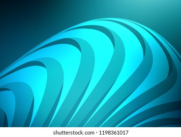 Dark BLUE vector cover with long lines. Lines on blurred abstract background with gradient. The pattern can be used as ads, poster, banner for commercial.
