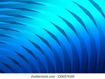 Dark BLUE vector cover with long lines. Shining colored illustration with narrow lines. The pattern can be used for websites.