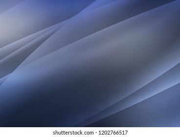 Dark BLUE vector cover with long lines. Lines on blurred abstract background with gradient. The pattern can be used as ads, poster, banner for commercial.