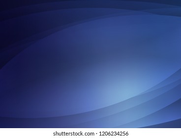 Dark BLUE vector cover with long lines. Blurred decorative design in simple style with lines. The pattern can be used as ads, poster, banner for commercial.