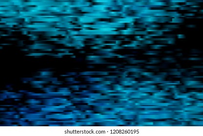 Dark BLUE vector cover with long lines. Lines on blurred abstract background with gradient. The pattern can be used for busines ad, booklets, leaflets