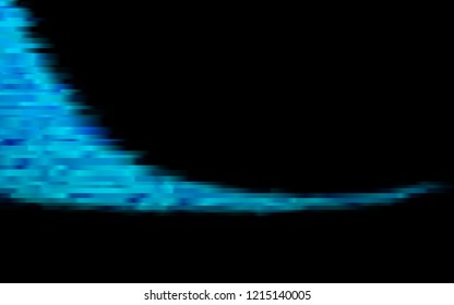 Dark BLUE vector cover with long lines. Shining colored illustration with narrow lines. Best design for your ad, poster, banner.