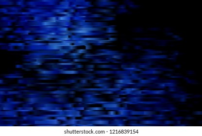 Dark BLUE vector cover with long lines. Lines on blurred abstract background with gradient. The pattern can be used for websites.