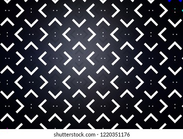 Dark BLUE vector cover with long lines. Shining colored illustration with narrow lines. Best design for your ad, poster, banner.