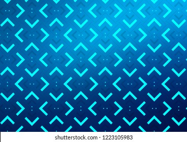 Dark BLUE vector cover with long lines. Blurred decorative design in simple style with lines. The pattern can be used for websites.