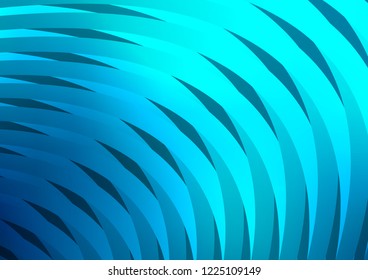 Dark BLUE vector cover with long lines. Modern geometrical abstract illustration with staves. Smart design for your business advert.