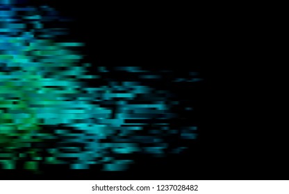 Dark BLUE vector cover with long lines. Lines on blurred abstract background with gradient. Best design for your ad, poster, banner.