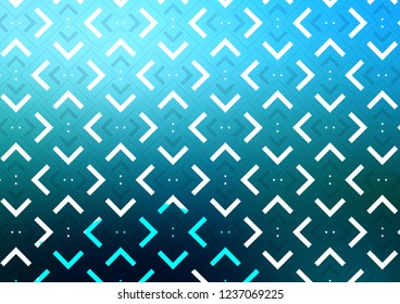 Dark BLUE vector cover with long lines. Modern geometrical abstract illustration with staves. The pattern can be used as ads, poster, banner for commercial.