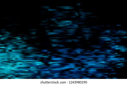 Dark BLUE vector cover with long lines. Blurred decorative design in simple style with lines. The template can be used as a background.