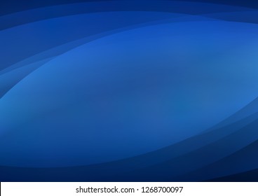 Dark BLUE vector cover with long lines. Shining colored illustration with narrow lines. Smart design for your business advert.