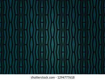 Dark BLUE vector cover with long lines. Glitter abstract illustration with colored sticks. The pattern can be used for websites.