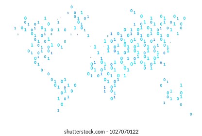 Dark BLUE vector cover with mathematic symbols. Abstract illustration with colored algebra signs. The pattern can be used for school, grammar websites.