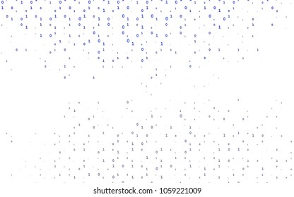 Dark BLUE vector cover with mathematic symbols. Blurred design in simple style with collection of numerals. Template can be used as a background for ads of typography.