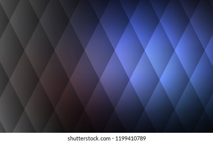 Dark BLUE vector cover in polygonal style. Abstract gradient illustration with rectangles. Pattern can be used for websites.