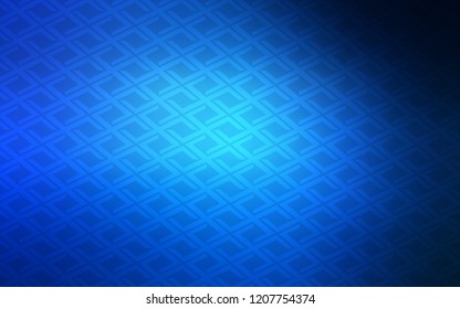 Dark BLUE vector cover in polygonal style. Rectangles on abstract background with colorful gradient. Smart design for your business advert.
