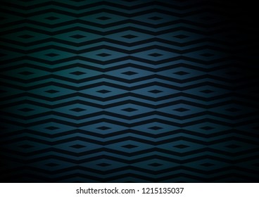 Dark BLUE vector cover in polygonal style. Decorative design in abstract style with triangles. Modern template for your landing page.