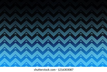 Dark BLUE vector cover with polygonal style. Abstract gradient illustration with triangles, lines. Smart design for your adverts.