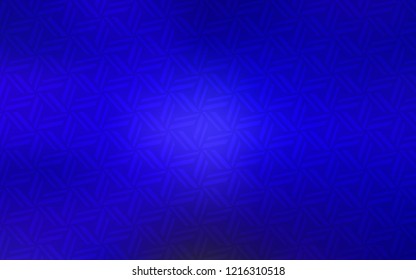 Dark BLUE vector cover with polygonal style. Beautiful illustration with triangles in nature style. Pattern for busines ad, booklets, leaflets