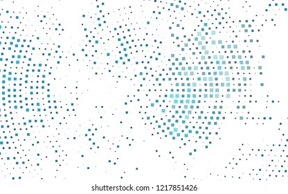 Dark BLUE vector cover in polygonal style. Illustration with set of colorful rectangles. The template can be used as a background.