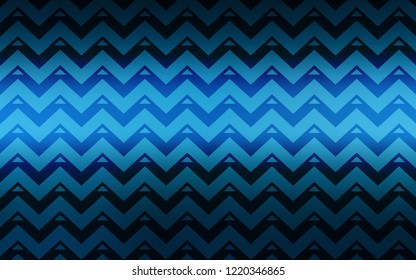 Dark BLUE vector cover with polygonal style. Glitter abstract illustration with triangular shapes. Modern template for landing page.