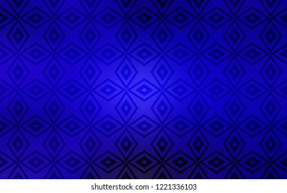 Dark BLUE vector cover in polygonal style. Rectangles on abstract background with colorful gradient. Pattern can be used for websites.
