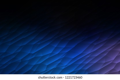 Dark BLUE vector cover in polygonal style. Beautiful illustration with triangles in nature style. Smart design for your business advert.