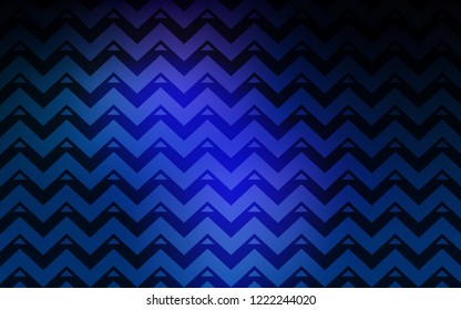 Dark BLUE vector cover with polygonal style. Triangles on abstract background with colorful gradient. Pattern for booklets, leaflets