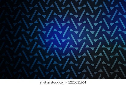 Dark BLUE vector cover with polygonal style. Glitter abstract illustration with triangular shapes. Pattern for booklets, leaflets