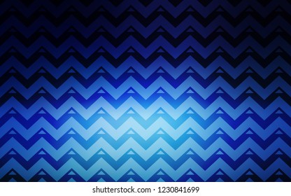Dark BLUE vector cover with polygonal style. Abstract gradient illustration with triangles, lines. Template for wallpapers.