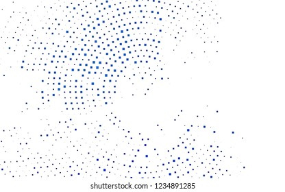 Dark BLUE vector cover in polygonal style. Abstract gradient illustration with rectangles. Pattern for busines ad, booklets, leaflets