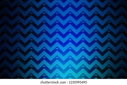 Dark BLUE vector cover with polygonal style. Modern abstract illustration with colorful triangles. Pattern for commercials.